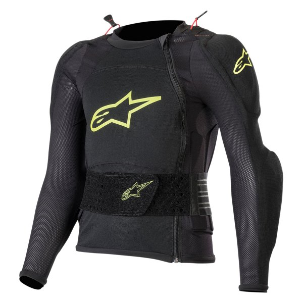 Alpinestars® - Bionic Youth Long Sleeves Protection Jacket (Large, Black/Fluo Yellow)