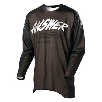 Answer Racing® - A21 Elite Redzone Men's Jersey (Large, Gravel/Black/Tar)
