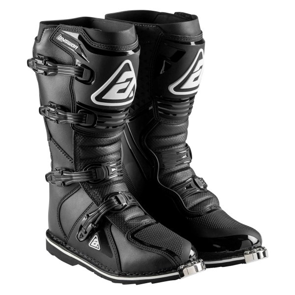 Answer Racing® - AR1 Youth Race Boots (US 01, Black)