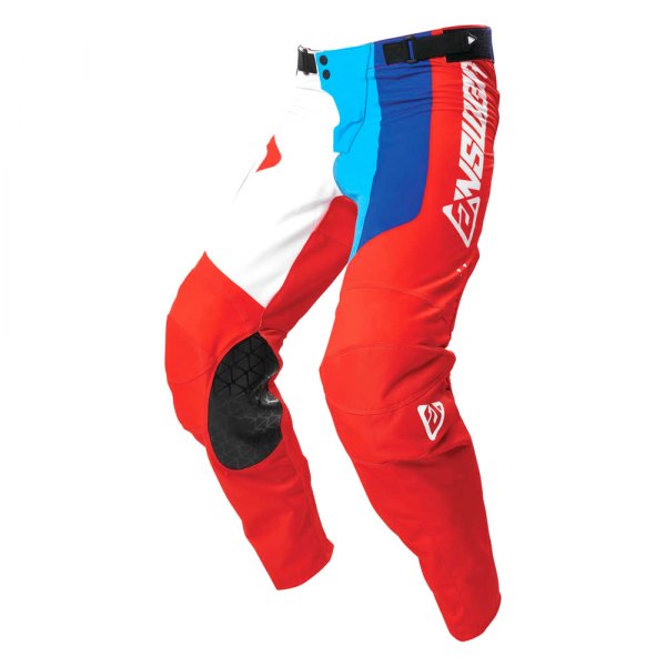 Answer Racing® - A21 Elite Pace Men's Pants (32, White/Red/Hyper Blue)