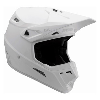 Answer Racing® - AR1 Solid Youth Medium White Off-Road Helmet