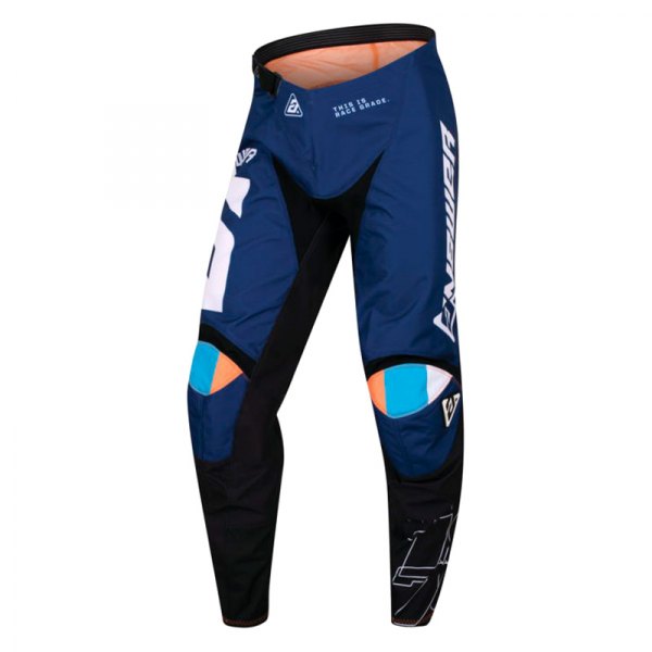 Answer Racing® - A23 Sync CC Men's Pants (40, Blue/Hyper Orange/Black)