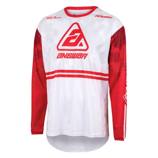 Answer Racing® - A23 Arkon Trials Men's Jersey (Medium, Red/White)