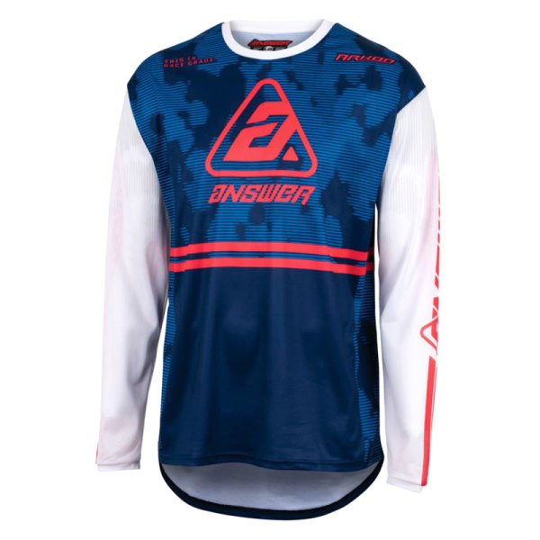 Answer Racing® - A23 Arkon Trials Men's Jersey (Large, Blue/White/Red)