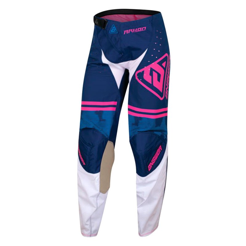 Answer Racing 447408 A23 Arkon Trials Women s Pants 4 Blue White Magenta MOTORCYCLEiD