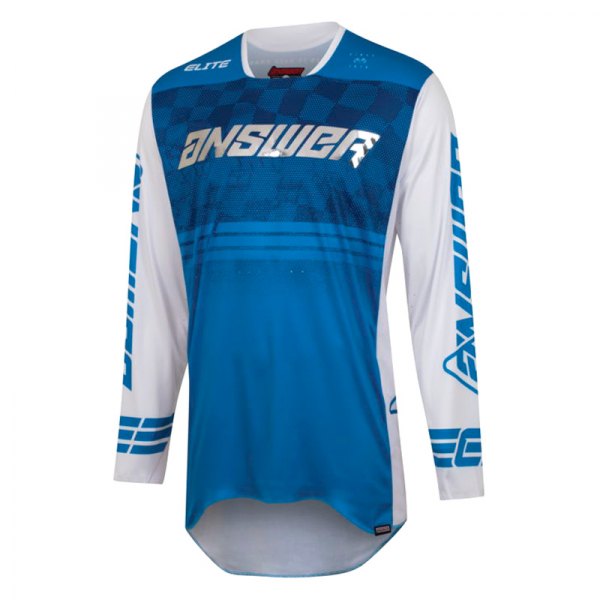 Answer Racing® - A23 Elite Finale Men's Jersey (Small, Blue/White/Silver)