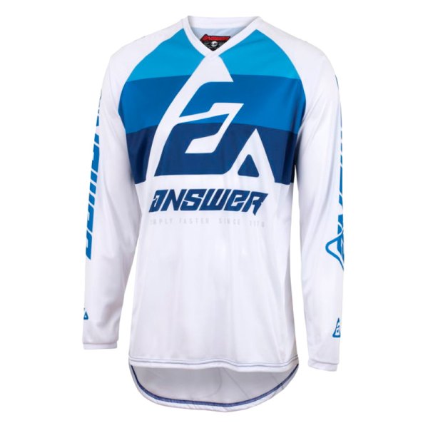 Answer Racing® - A23 Sync CC Youth Jersey (Small, Blue/White)