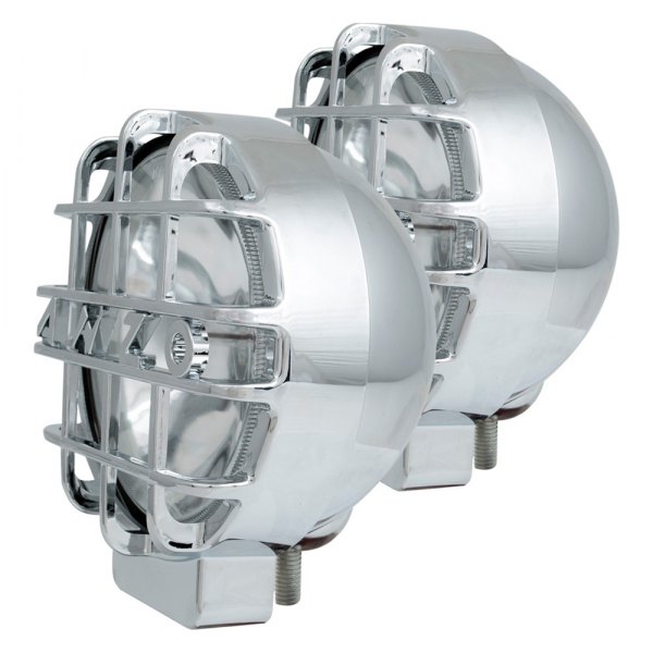 Anzo® - 6" 2x35W Round Chrome Housing Spot Beam Xenon/HID Lamps