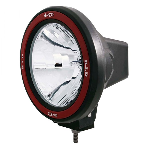 Anzo® - Bolt-On 7" 50W Round Black/Red Housing Spot Beam Xenon/HID Lamp
