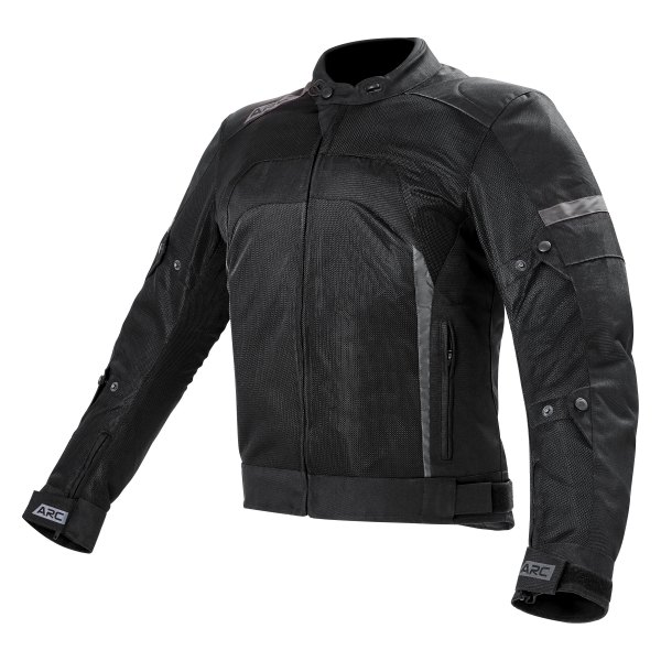 ARC Moto Gear® - Empire Men's Mesh Jacket (Medium, Black)