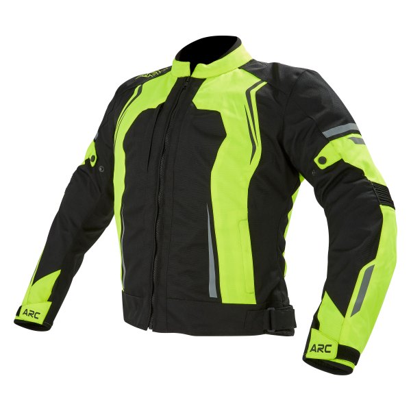 ARC Moto Gear® - Hornet Men's Mesh Jacket (Large, Yellow/Black)