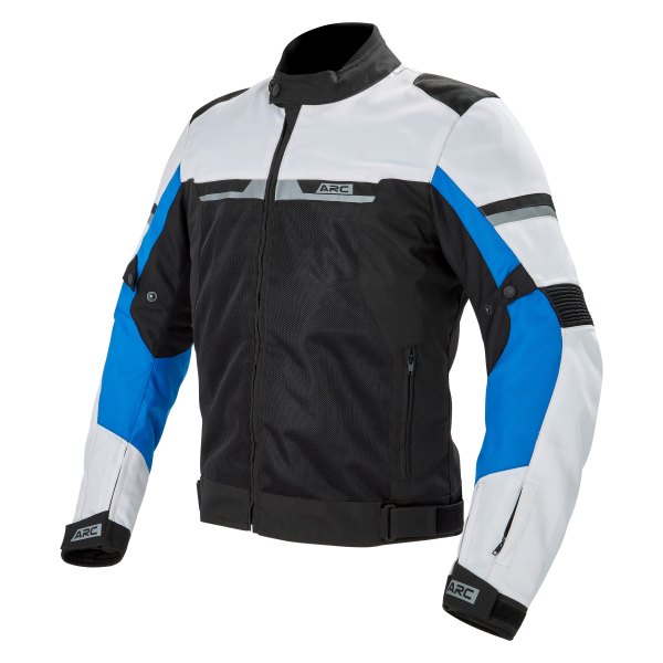 ARC Moto Gear® - Blueline Men's Mesh Jacket (X-Large, Blue/Black/White)