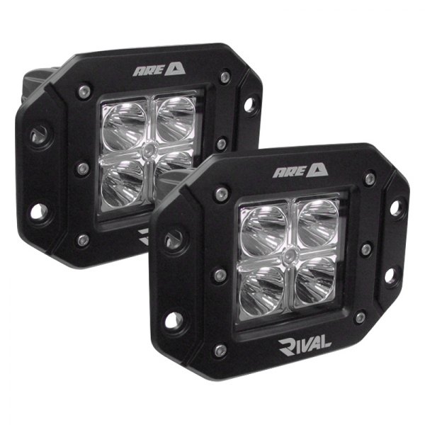 A.R.E.® - Flush Mount 4.8" 2x16W Cube Spot Beam LED Lights