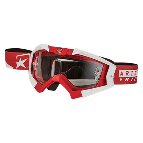 Ariete® - Riding Crows Goggles (Red/White)