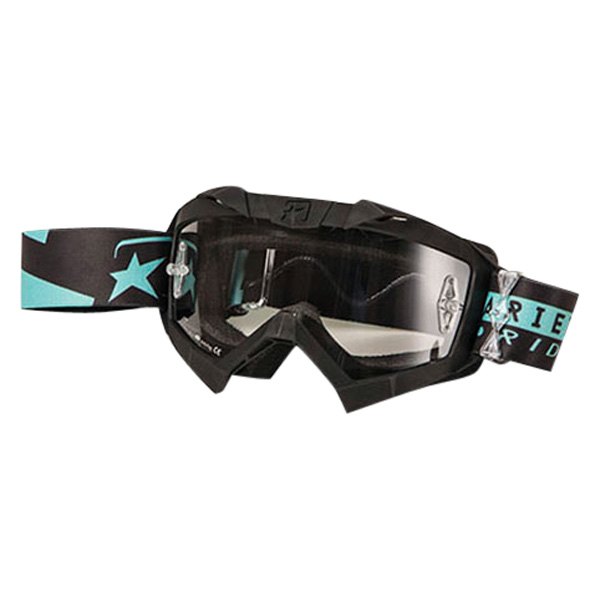 Ariete® - Adrenaline Senior Single Lens Goggles (Black/Light Blue)