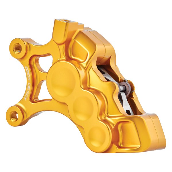 Arlen Ness® - Front Left Gold 6-Piston Tech Brake Caliper