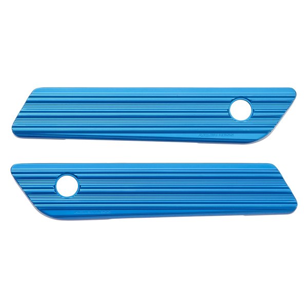 Arlen Ness® - 10-Gauge Blue Saddlebag Latch Cover