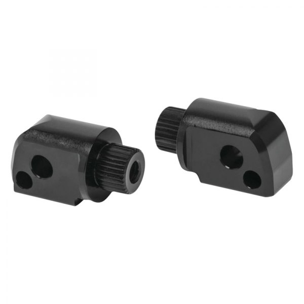 Arlen Ness® - Fusion Splined Footpeg Mount with ABS Black Braided Stainles