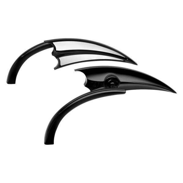 Arlen Ness® - Scoop Micro Adjustable Left Side Black Mirror