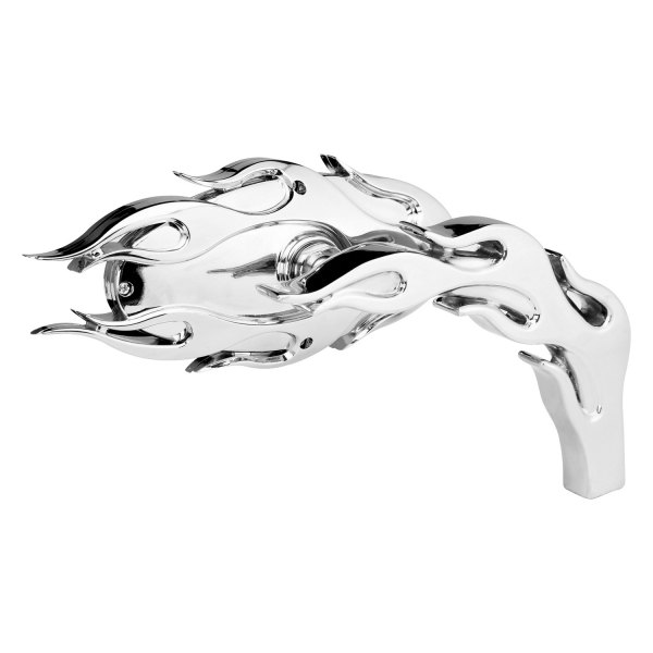Arlen Ness® - Flamed Micro Adjustable Left Side Chrome Mirror