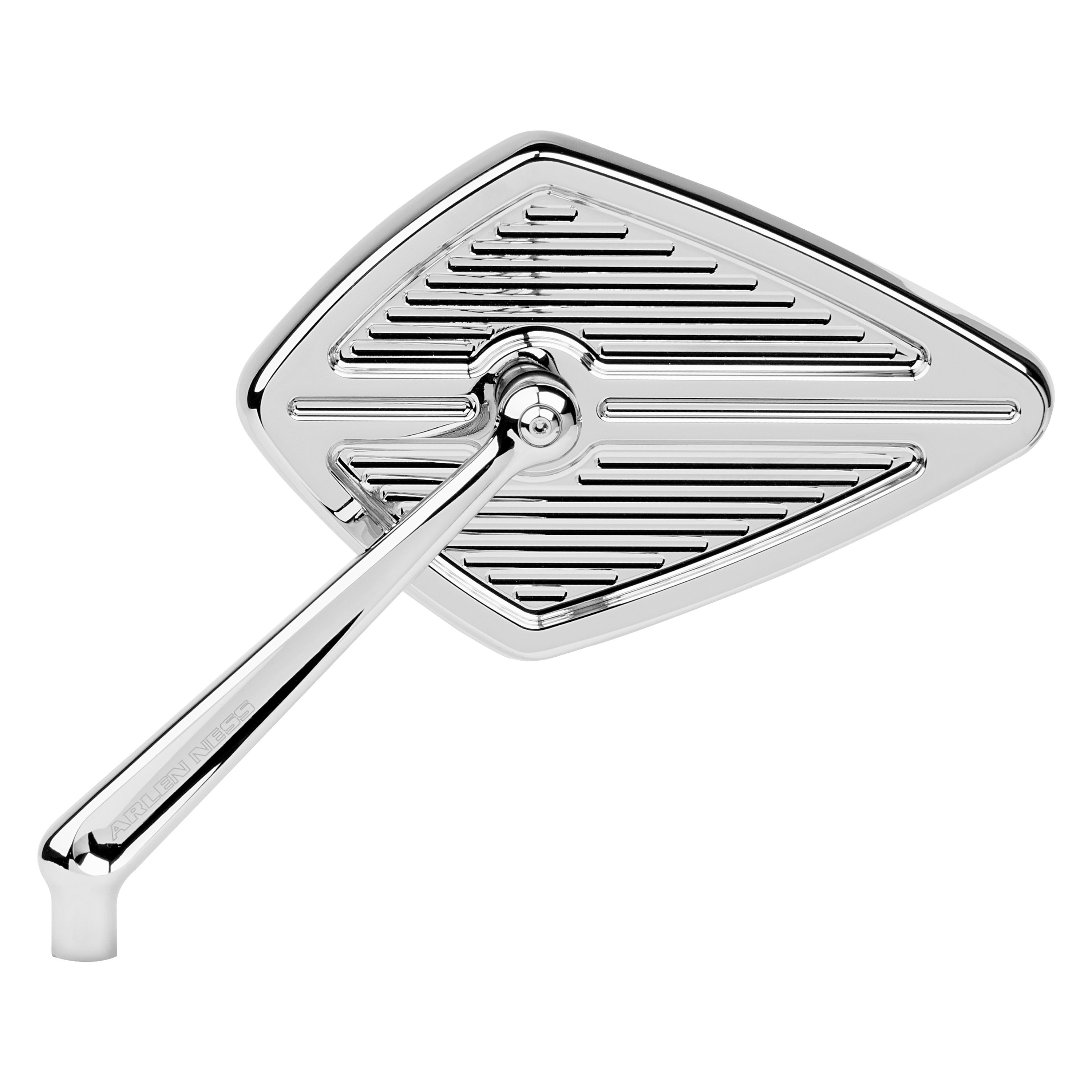 Arlen Ness® 13-129 - Forged Right Side Diamond Chrome Mirror