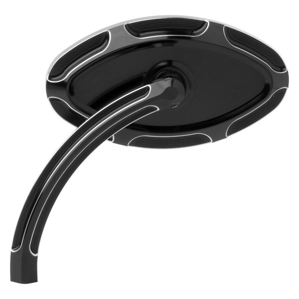 Arlen Ness® - Beveled Cat Eye Forged Left Side Black Mirror