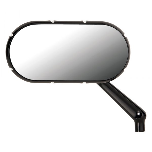 Arlen Ness® - Caged 10-Gauge Forged Left Side Black Mirror