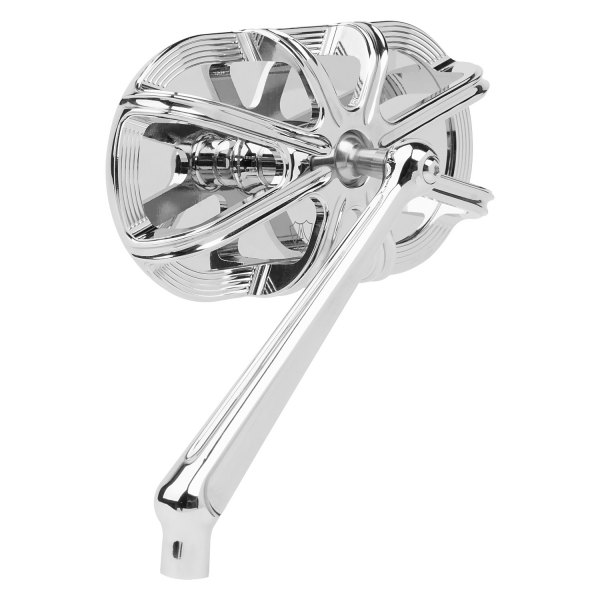 Arlen Ness® - Caged 10-Gauge Forged Right Side Chrome Mirror