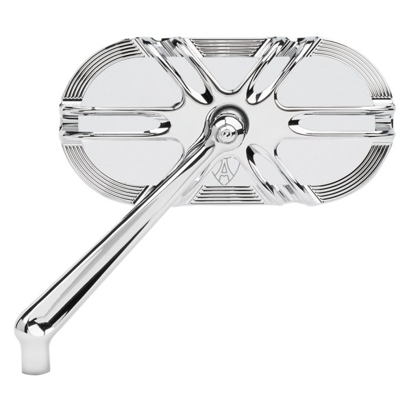Arlen Ness® - Caged Deep Cut Forged Right Side Chrome Mirror
