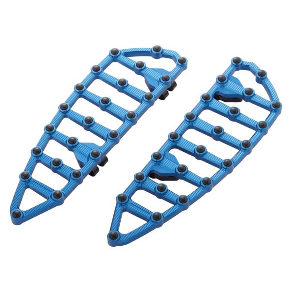 Arlen Ness® 410-009 - Ness-MX Blue Floorboards - MOTORCYCLEiD.com