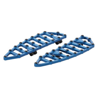 Arlen Ness® 410-009 - Ness-MX Blue Floorboards - MOTORCYCLEiD.com