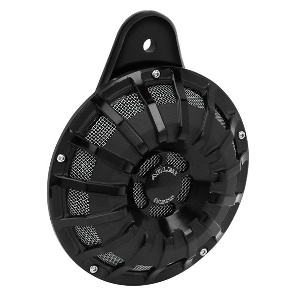 Arlen Ness® - 15-Spoke Black Aluminum Horn Cover