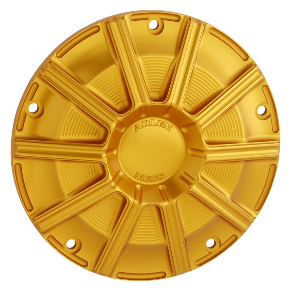 Arlen Ness® - 10-Gauge Gold Aluminum Derby Cover
