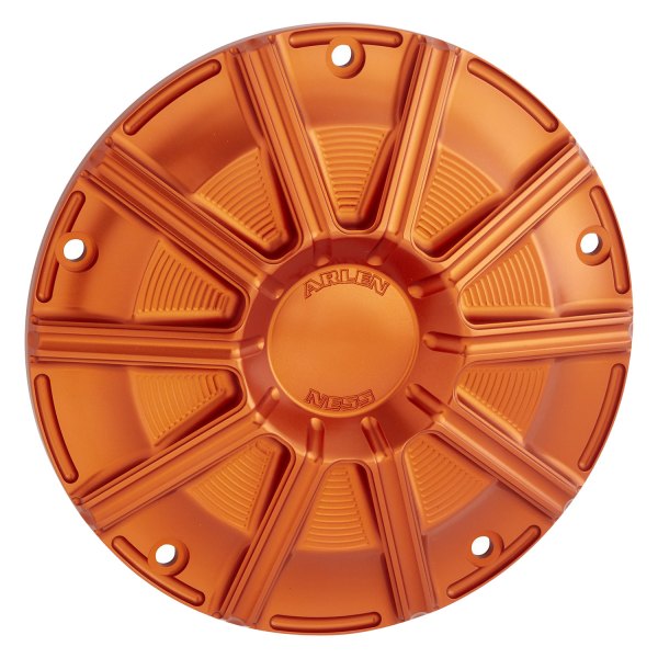 Arlen Ness® - 10-Gauge Orange Aluminum Derby Cover