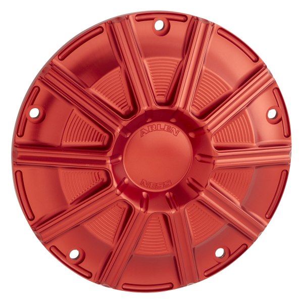 Arlen Ness® - 10-Gauge Red Aluminum Derby Cover