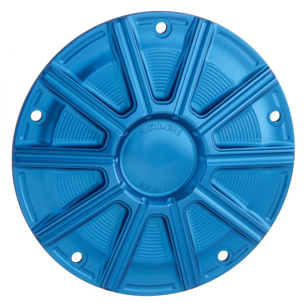 Arlen Ness® - 10-Gauge Blue Aluminum Derby Cover