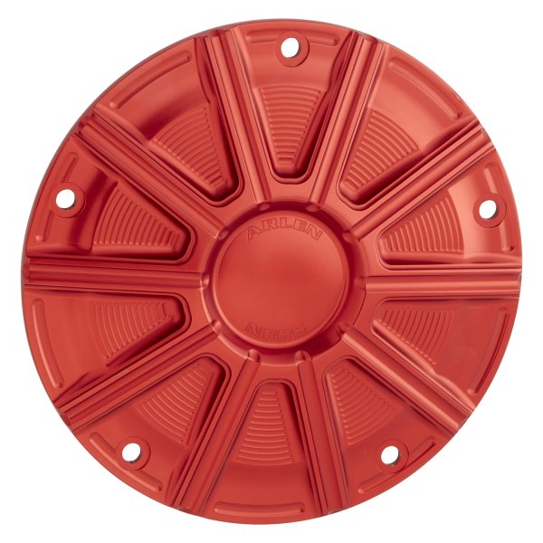 Arlen Ness® - 10-Gauge Red Aluminum Derby Cover