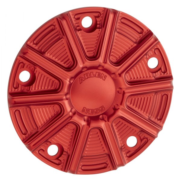 Arlen Ness® - 10-Gauge 5-Hole Red Aluminum Point Cover