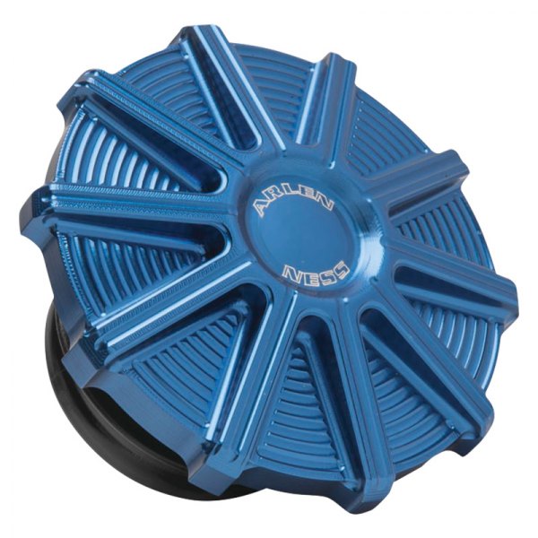 Arlen Ness® - 10-Gauge Vented Blue Gas Cap for V-Twin