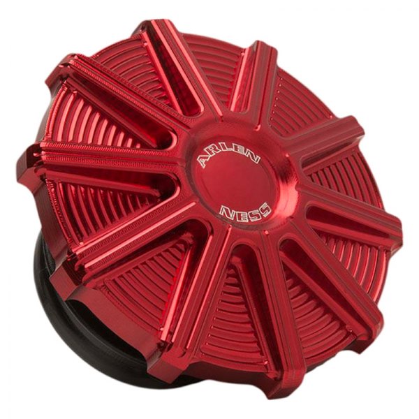 Arlen Ness® - 10-Gauge Vented Red Gas Cap for V-Twin