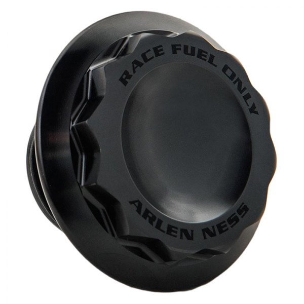 Arlen Ness® - 12-Point Vented Black Gas Cap for V-Twin