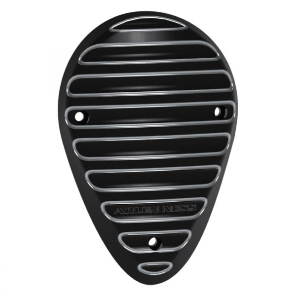 Arlen Ness® - Finned Black Horn Cover