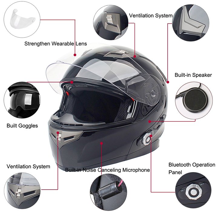 racing helmets with built in speakers