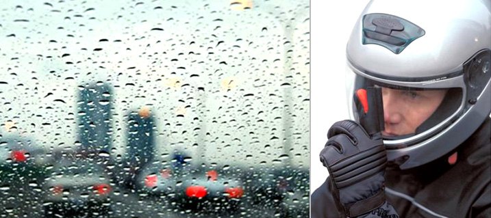How to Keep Rain Off Your Motorcycle Helmet Visor