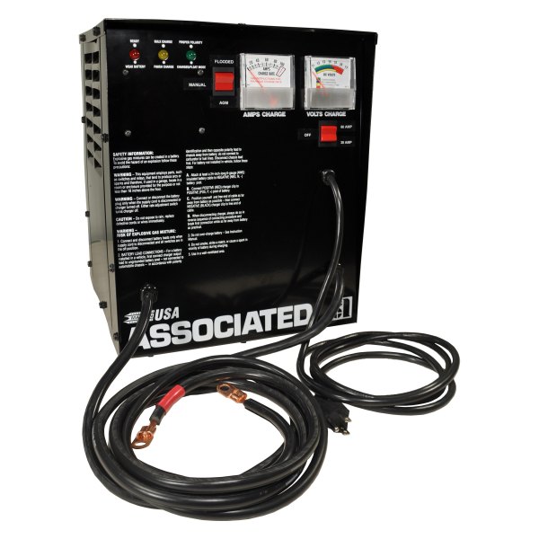 Associated Equipment® - 12v 60/30 Charging Amps Stationary Automatic Battery Charger