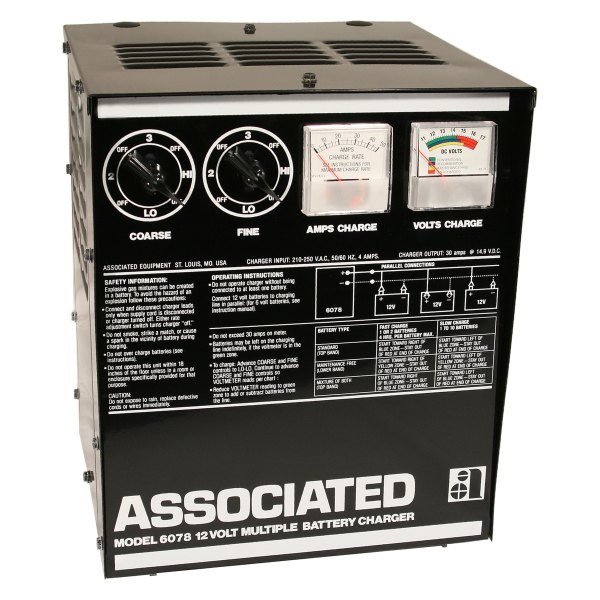 Associated Equipment® - Powerful™ 12v Stationary Parallel Battery Charger