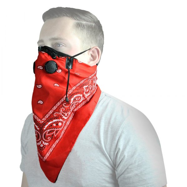 ATV Tek® - Pro Series Red Bandana Dust Mask (One Size, Red)