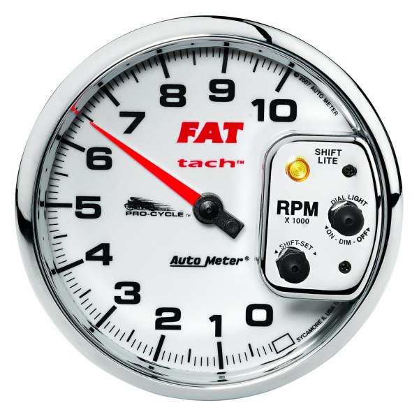 Auto Meter® - Pro-Cycle Series 5" 10000 RPM Tachometer Gauge