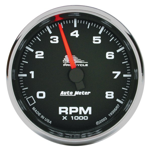 Auto Meter® - Pro-Cycle Series 2-5/8" 8000 RPM Tachometer Gauge