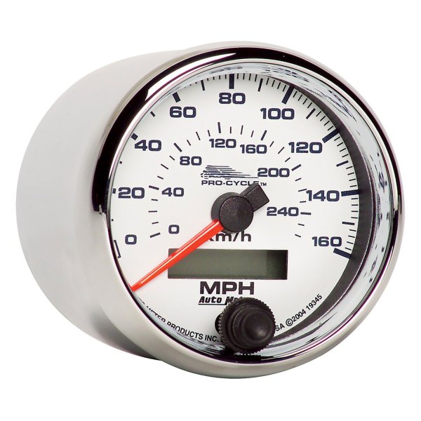 Auto Meter® - Pro-Cycle Series 2-5/8" 160 MPH/260 KMH Electronic Speedometer Gauge